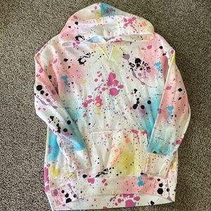 Paint splattered hoodies